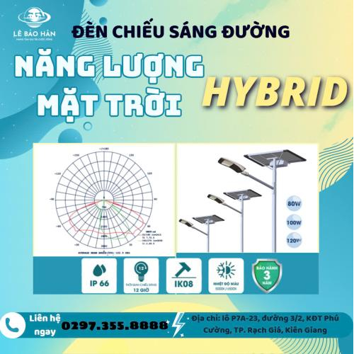 ĐÈN CHIẾU SÁNG ĐƯỜNG NĂNG LƯỢNG MẶT TRỜI HYBRID